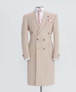 Soft Pink Double Breasted Coat
