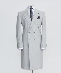 Light Grey Double Breasted Coat
