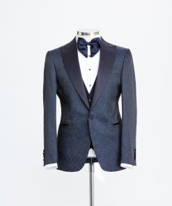 Dark Blue Bird Eye Tuxedo