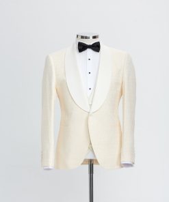 Cream Patterned Tuxedo