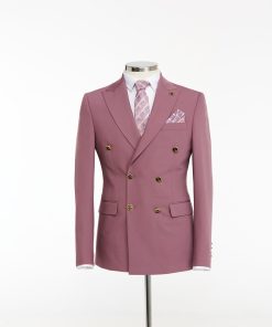 Pink Collar Double Breasted